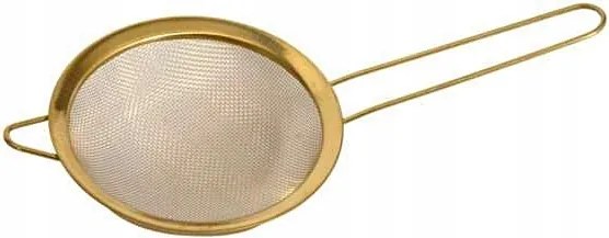 Konyhai Szűrő Lisztszitáláshoz Acél Nyéllel 20 cm Arany