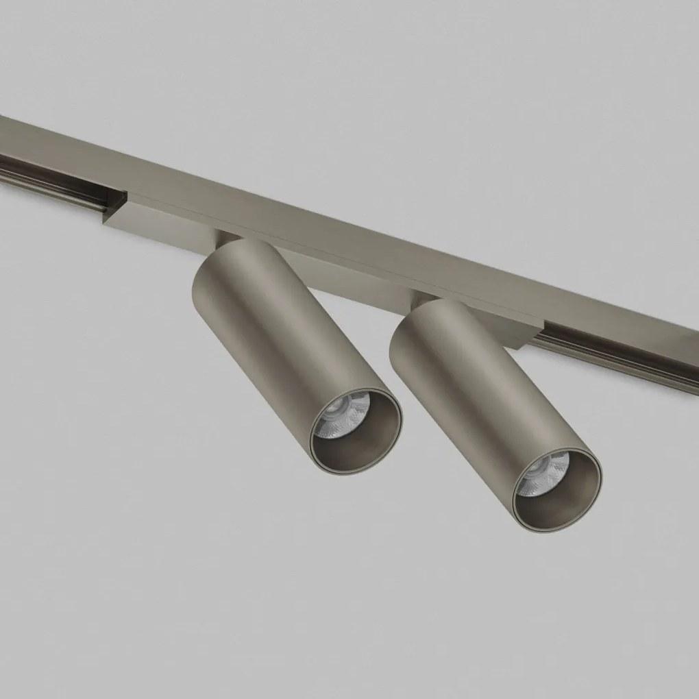 DK/EU-5742-DN Shine Track light, SPOT 3000 series, D35*H100, LED, 48V DC, 8W*2 , RA≥90, 3000K, IP20, dark nickel color, aluminum — DK/EU-5742-DN
