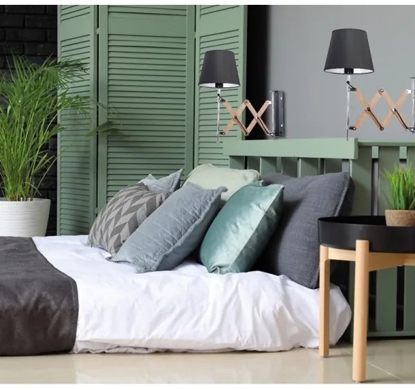 Fali lámpa MITO 1xE27/40W/230V fekete