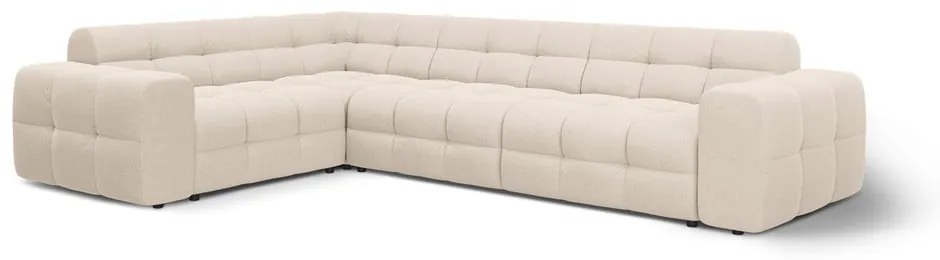 Bézs sarokkanapé (bal oldali-L alakú) Kendal – Micadoni