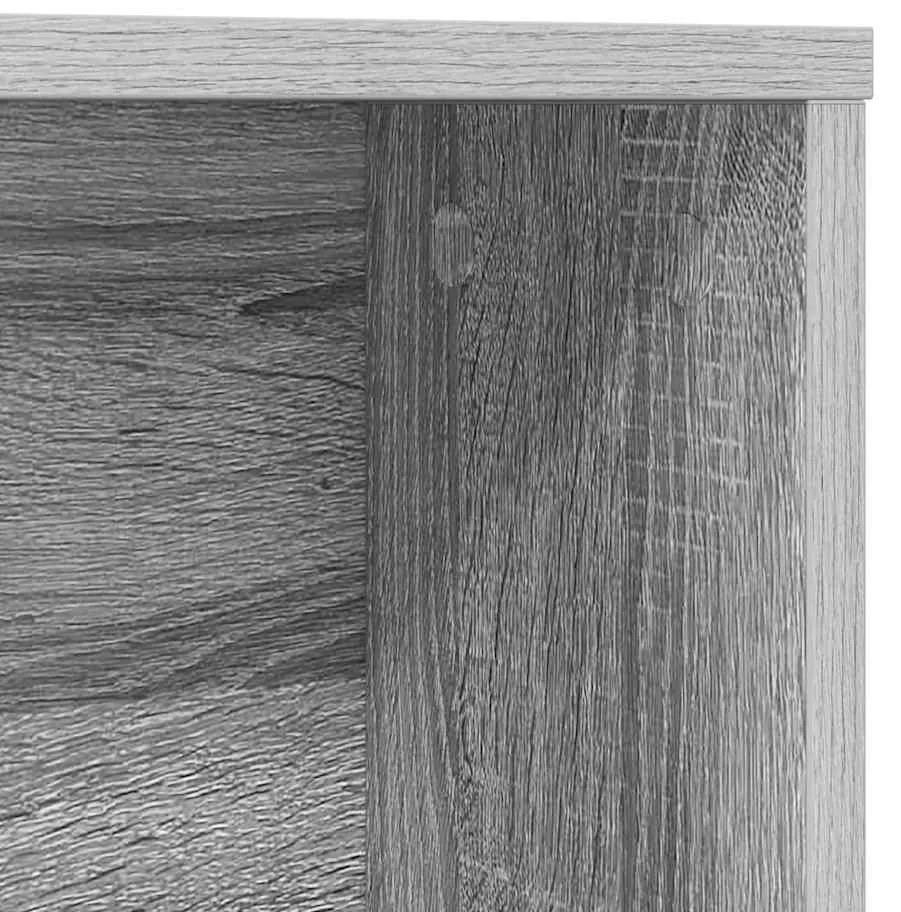 Asztal polcokkal Szürke sonoma 91 x 50 x 149 cm Faanyag