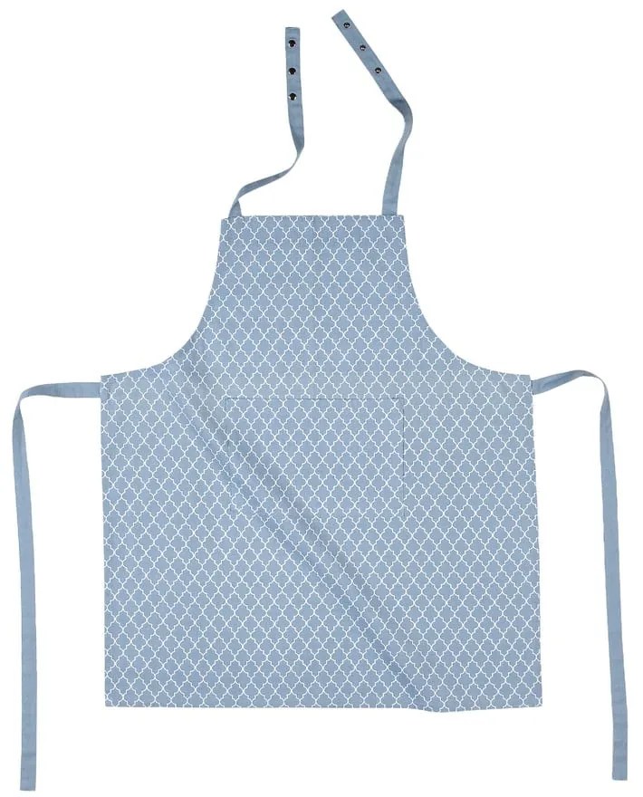 Arabesk világoskék pamut konyhai kötény - Tiseco Home Studio
