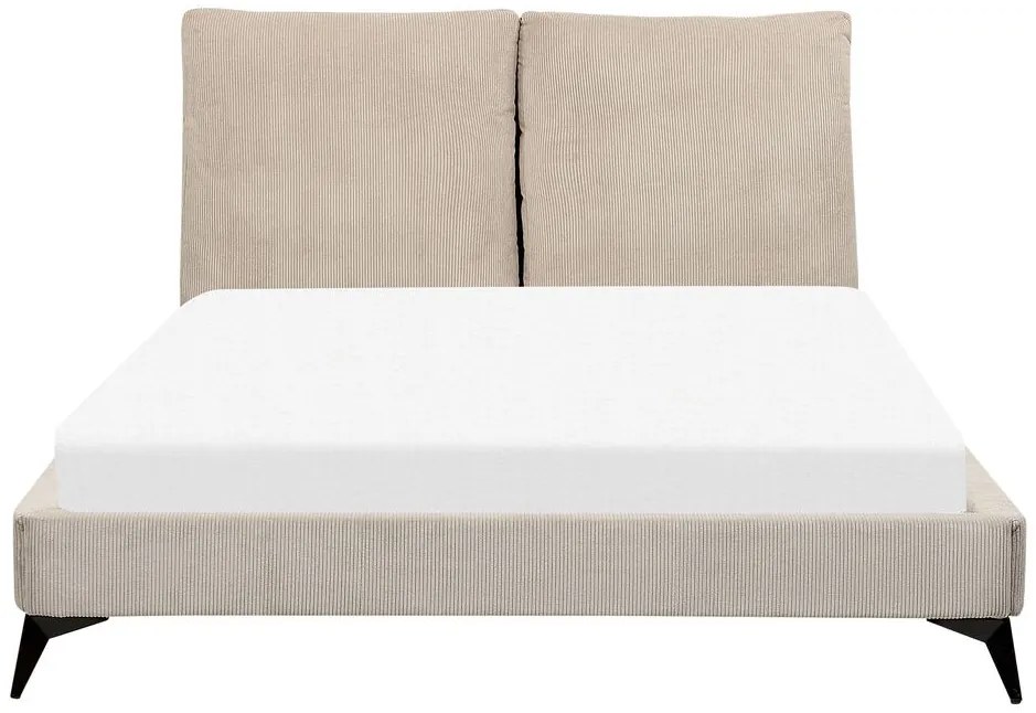 Franciaágy 140 cm Mellody (szürkésbézs) (ágyráccsal). 1081351