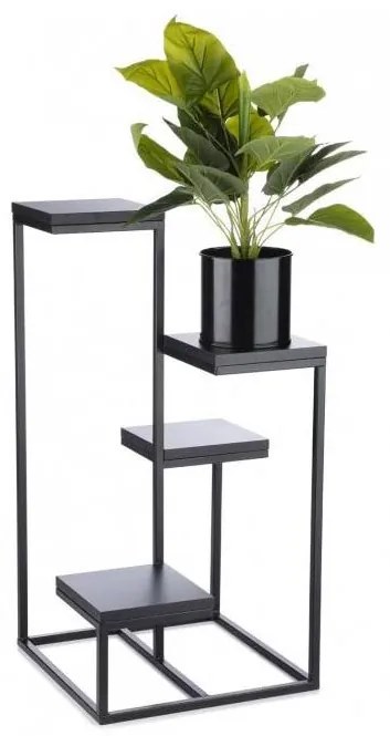 KASKADA virágtartó állvány 79x40 cm fekete