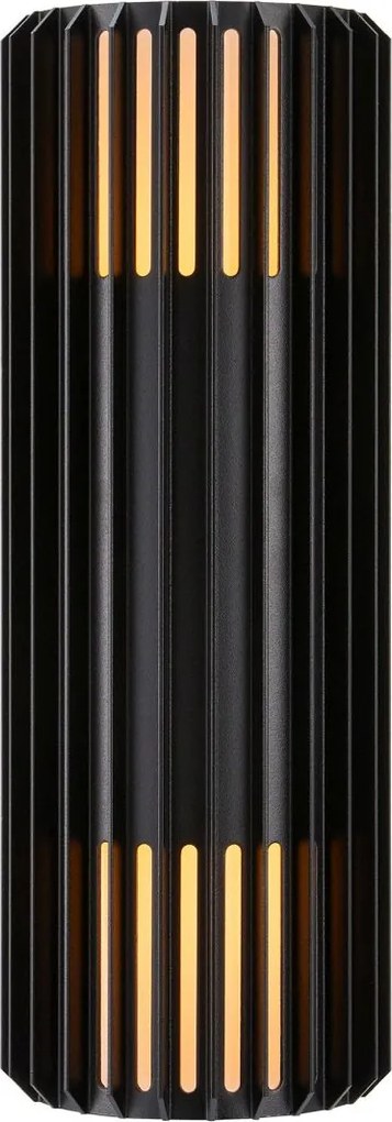 Nordlux modern skandináv kültéri fali lámpa aludra fekete nor2418121203 IP54