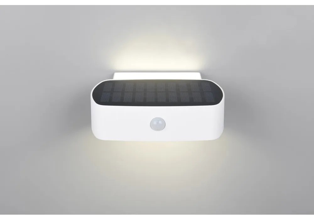 Napelemes LED fali kültéri lámpa (magasság 6 cm) Bilbao – Reality