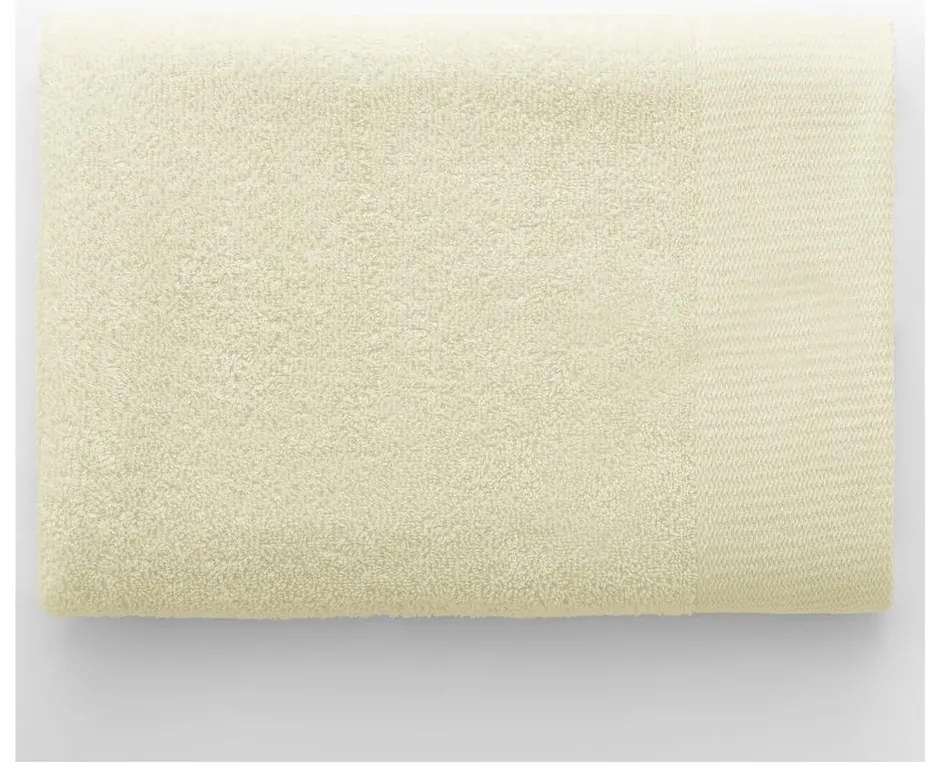 Krémszínű frottír pamut törölköző 50x100 cm Amari – Restilo