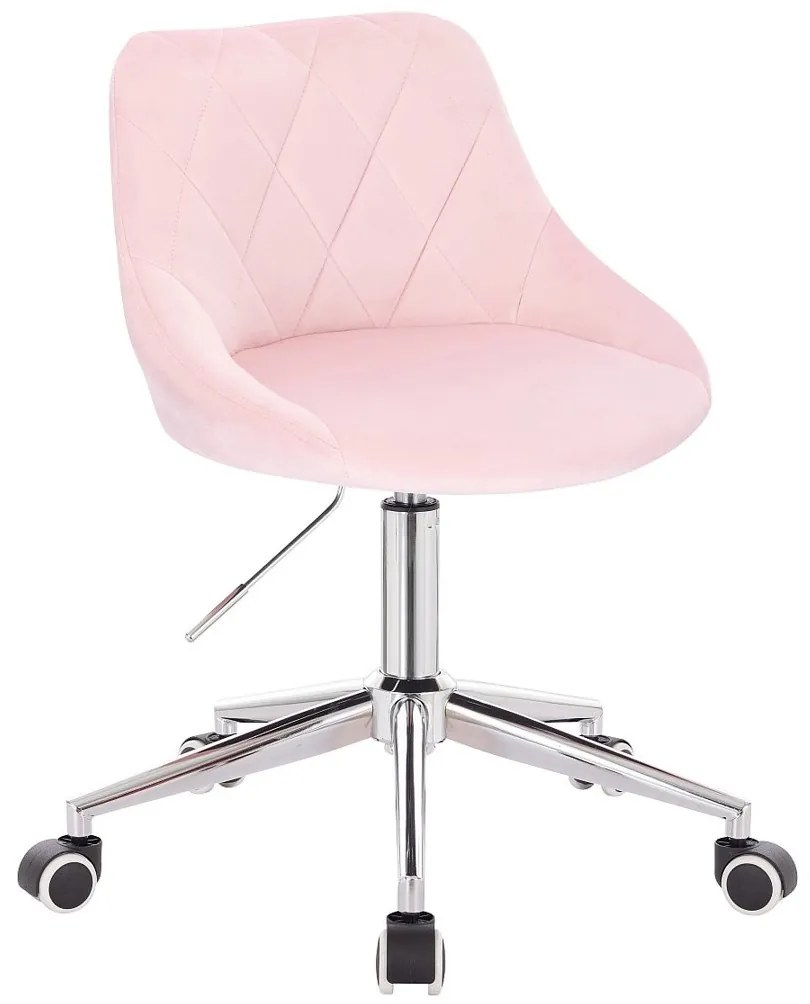 HR1054K Púderrózsaszín modern velúr szék
