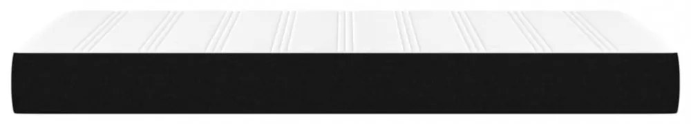 fekete szövet zsebrugós ágymatrac 100x200x20 cm
