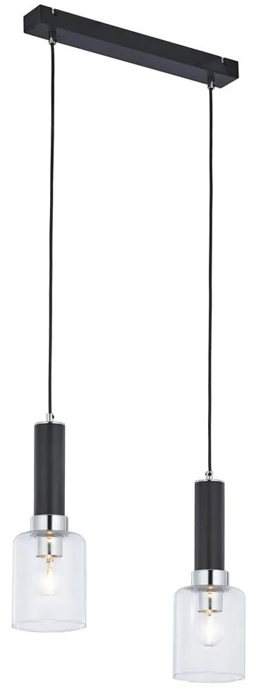 Jupiter 1868 - TU2 - Csillár zsinóron TULUZA 2xE27/60W/230V ezüst