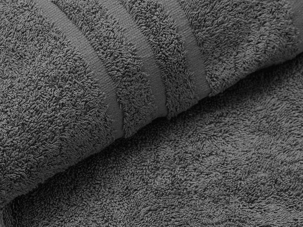 Classic fürdőlepedő 70 x 140 cm sötétszürke, 100% pamut