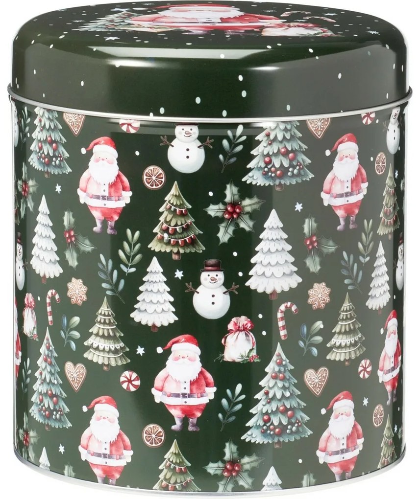 2 darab karácsonyi Teddies fémdoboz szett