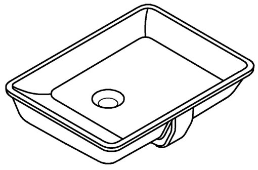 GROHE 3948000H - Mosdókagyló CUBE CERAMIC 492 × 370 mm kerámia/fehér