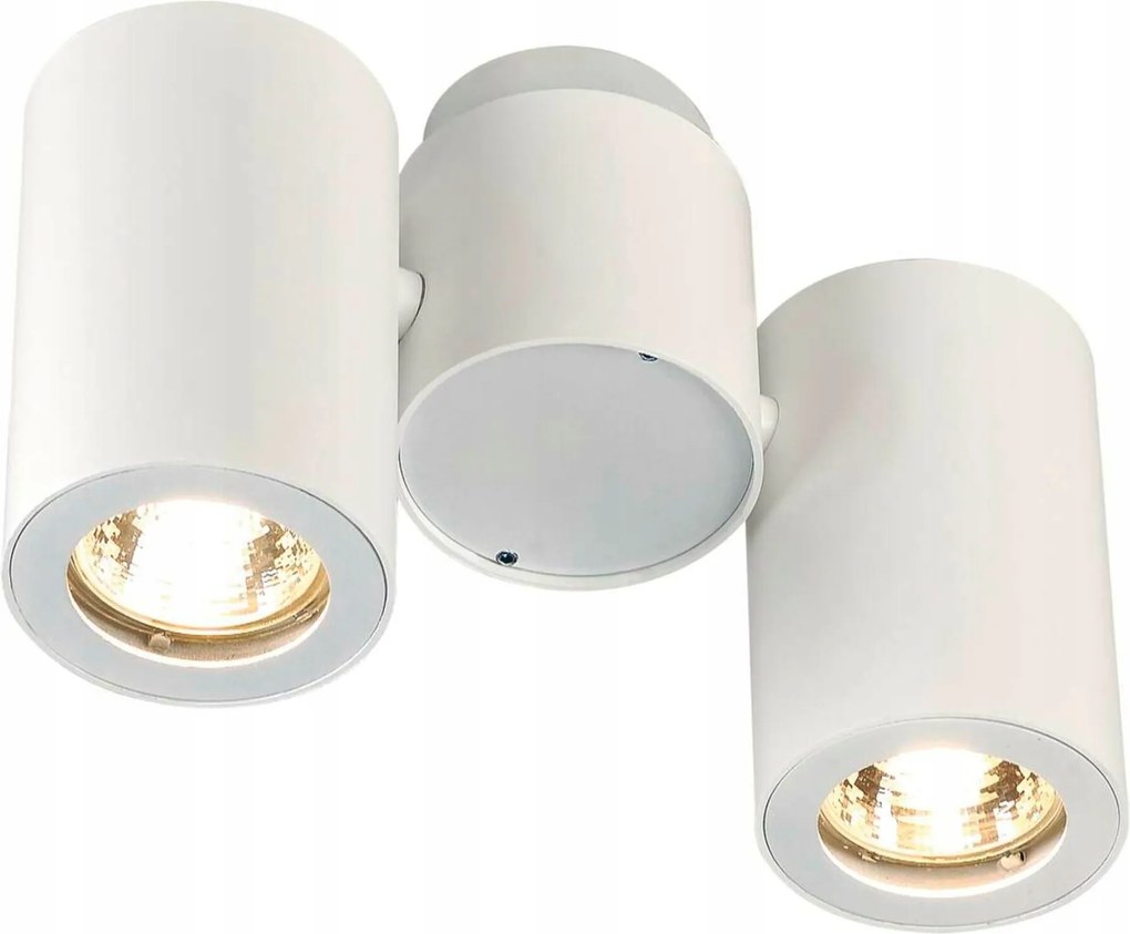 Slv Big White Enola_b, fali és mennyezeti lámpa, két izzóval, QPAR51, fehér