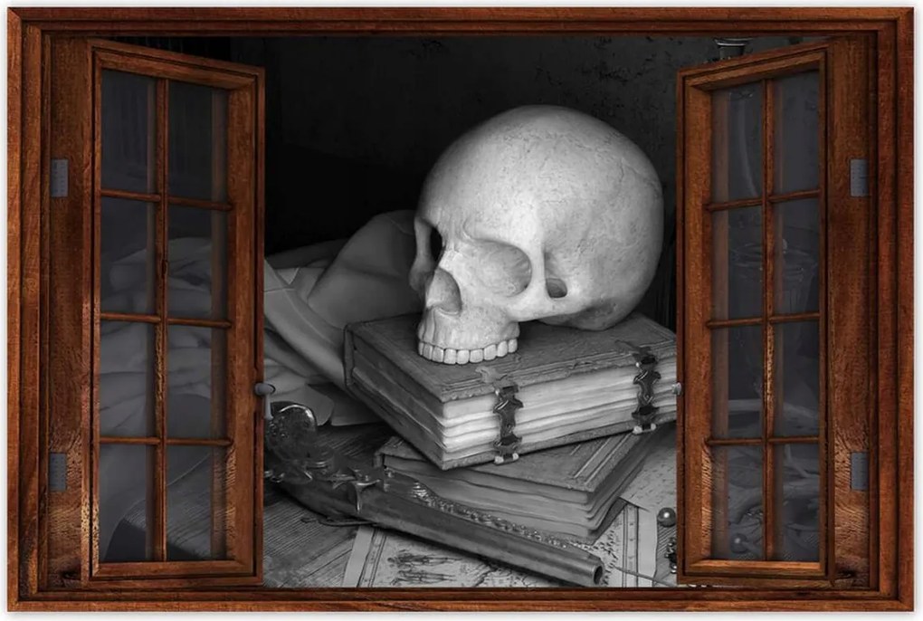 Poszterek 60x40 Koponya Varázspisztoly