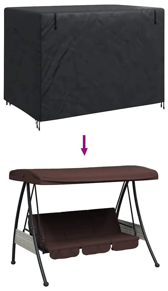 Kültéri hinta takaró 220 x 125 x 170 cm 420D Oxford Szövet