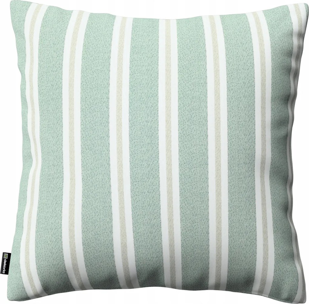 Párnahuzat 60x60 zöld-bézs csíkos