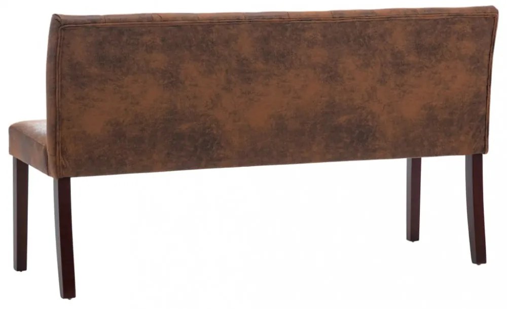 barna művelúr pad 148,5 cm