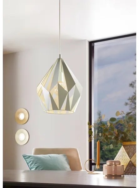 EGLO 49026 - Csillár zsinóron CARLTON-P 1xE27/60W/230V