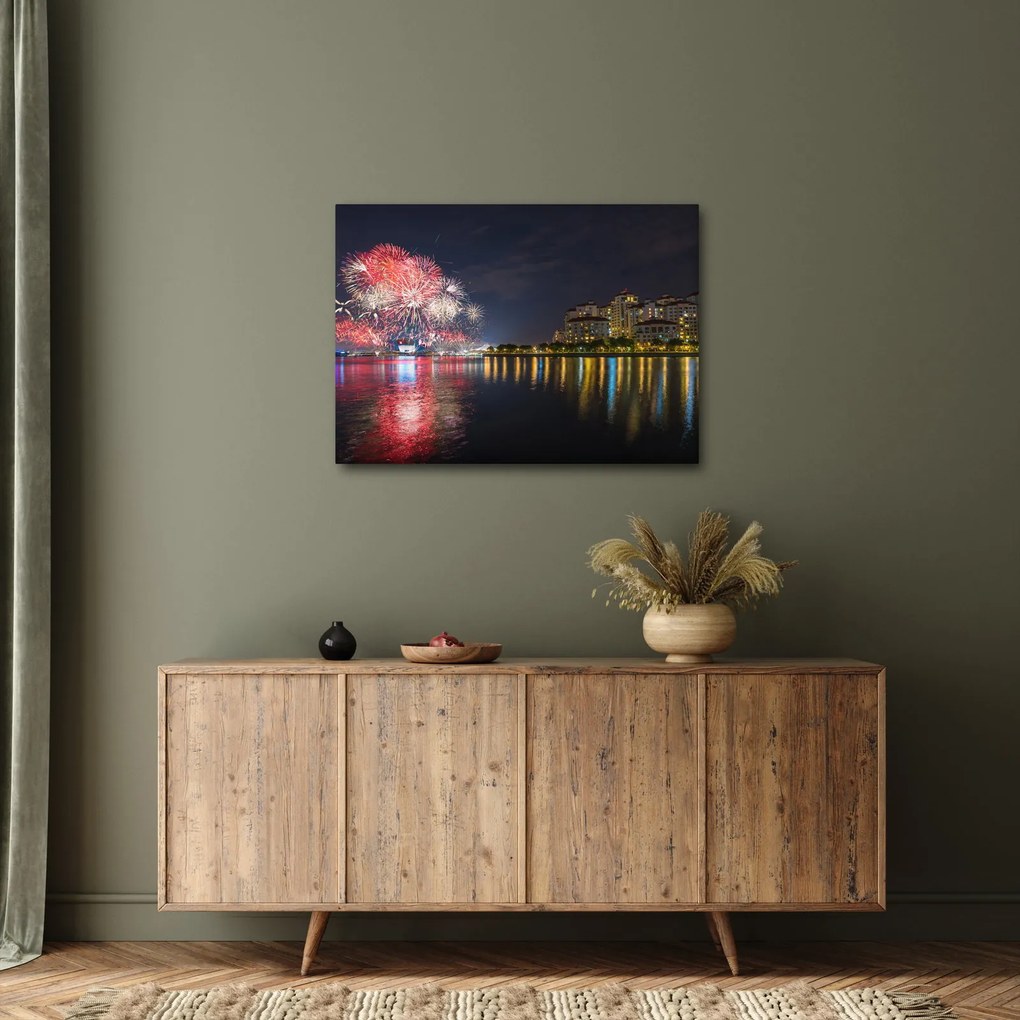 A szingapúri tűzijáték képe (70x50 cm)