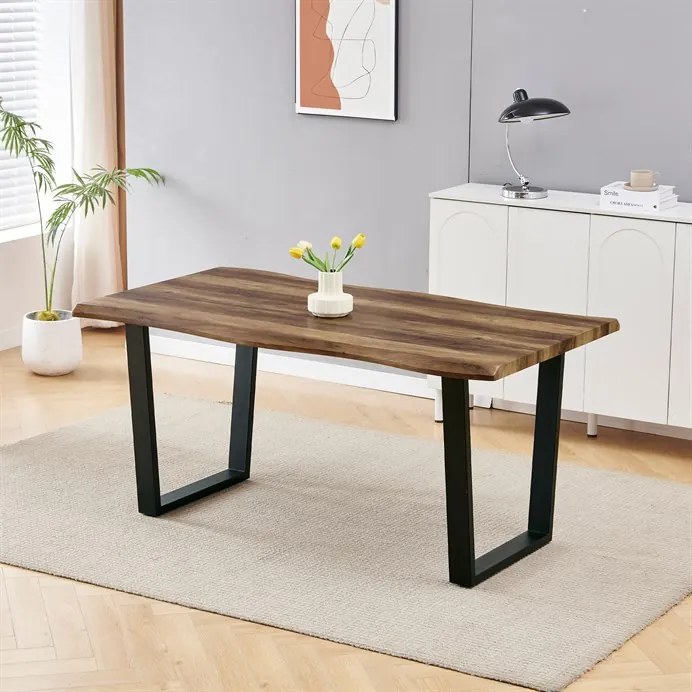 Étkezőasztal 160×90 cm, MDF, Old Wood. HT-F4216 OLW