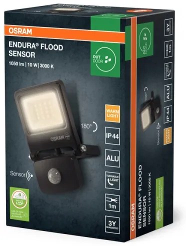 Osram - LED reflektor érzékelővel ENDURA LED/10W/230V 3000K IP44