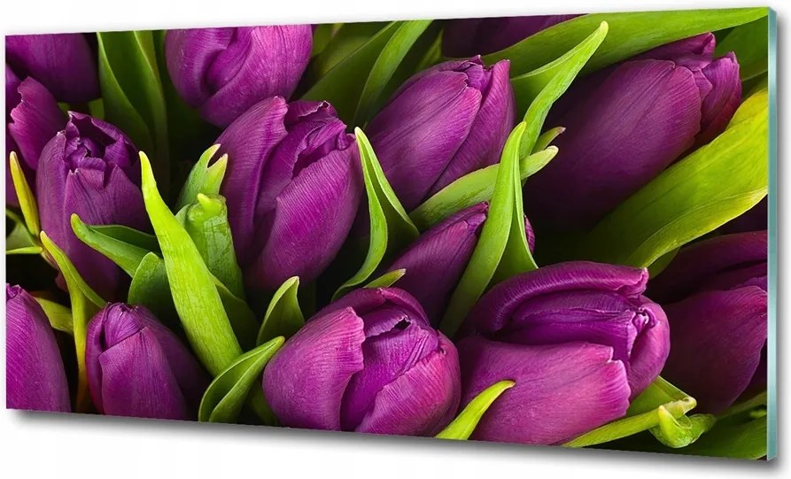 Fotótapéta falra edzett üveg Bazsarózsa 100x70