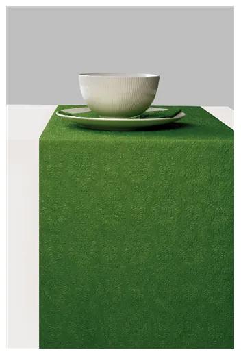 Elegance dark green asztali futó