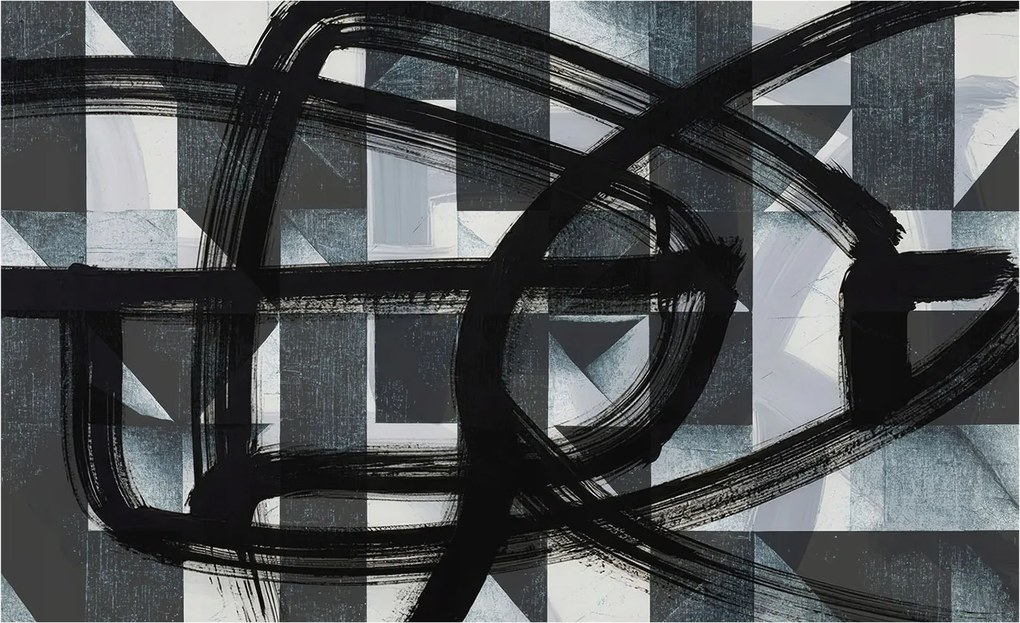 Fotótapéta Flizelina Dekoratív az irodába Kifejező geometria 416x254