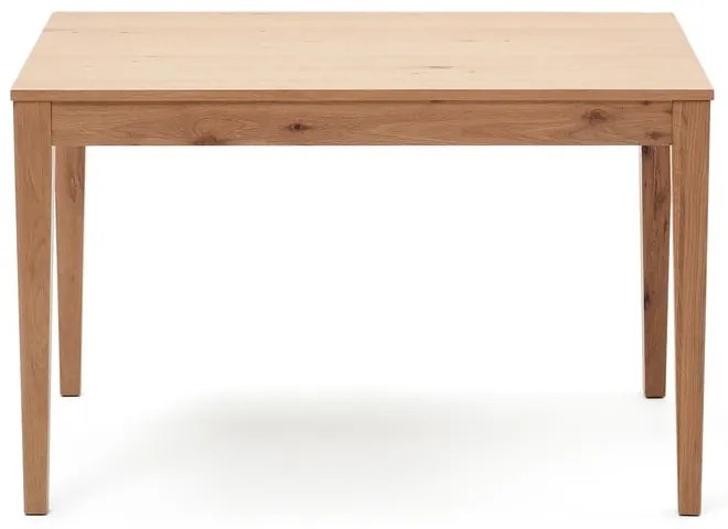 Bővíthető étkezőasztal hosszabbító asztallappal tölgyfa dekorral 80x120 cm Yain – Kave Home