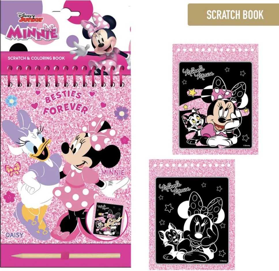 Disney Minnie Besties scratch képkarcoló és színező szett