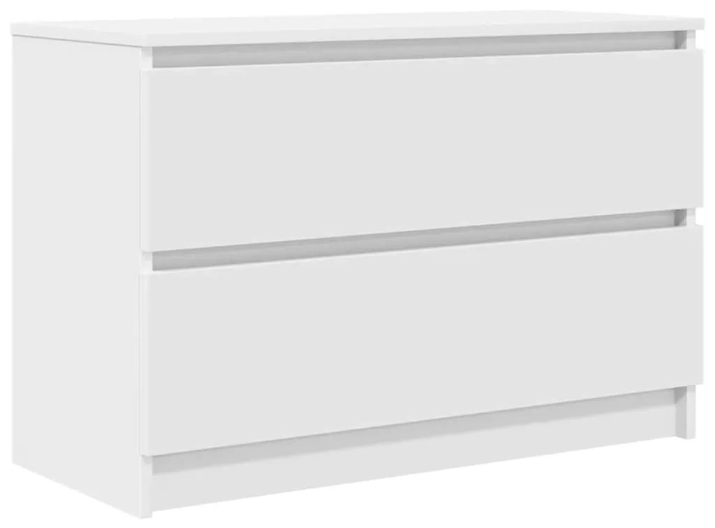 fehér szerelt fa TV-szekrény 80x35x54 cm
