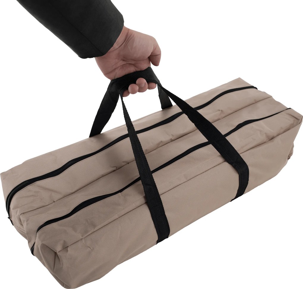 Kempingasztal, barna, ARTUR