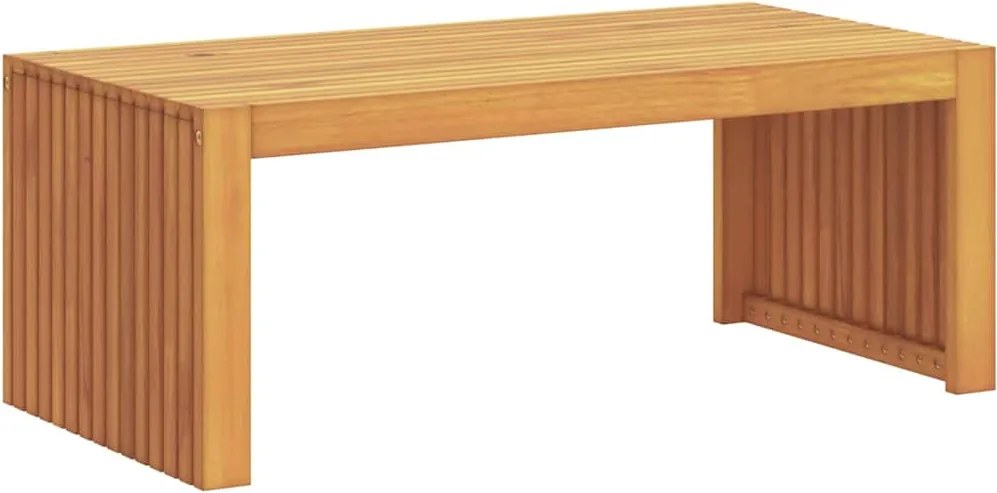 vidaXL Oldal asztal Olaj Természetes 90 x 45 x 35 cm Tömör Akácfa