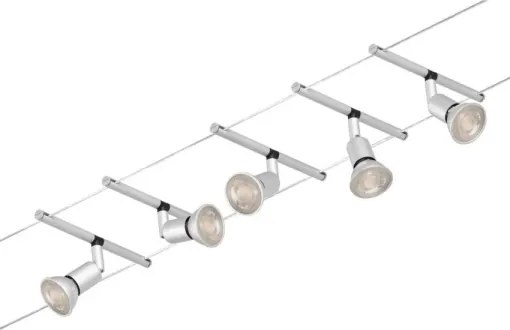 Paulmann 94442 - 5x GU5,3/10W SALT spotlámpa, matt króm, 230V