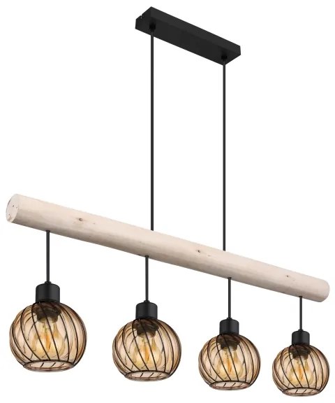 Globo 15534-4H - Csillár zsinóron PAULO 4xE27/15W/230V