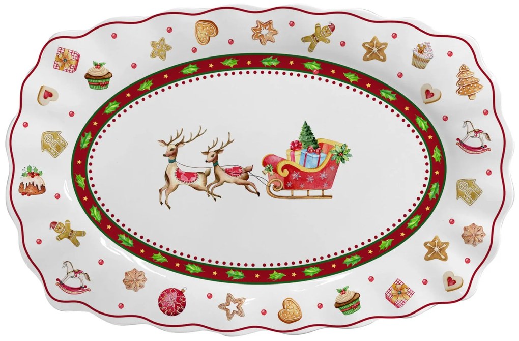 Mézeskalács karácsonyi tálca 30cm