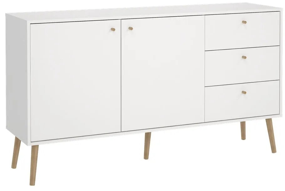 Fehér alacsony komód 149x82 cm Bodo – Tvilum