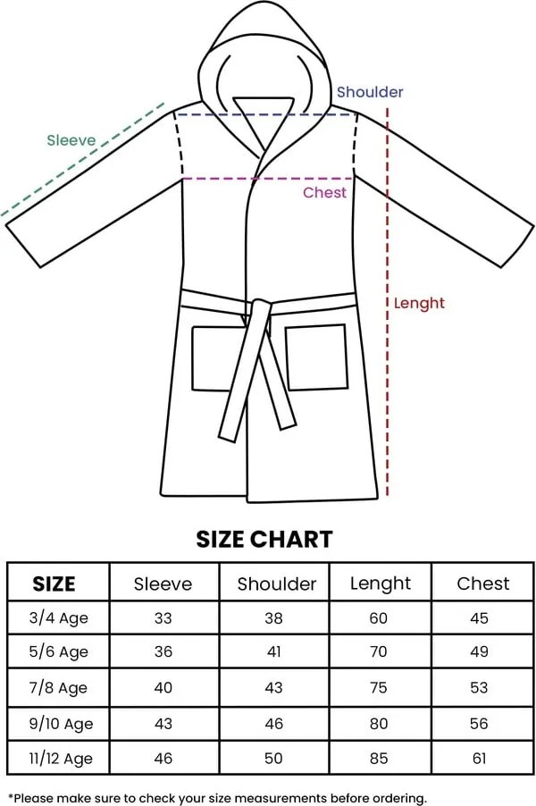 Krémszínű muszlin gyerek fürdőköpeny 9-10 év Muslin – Foutastic