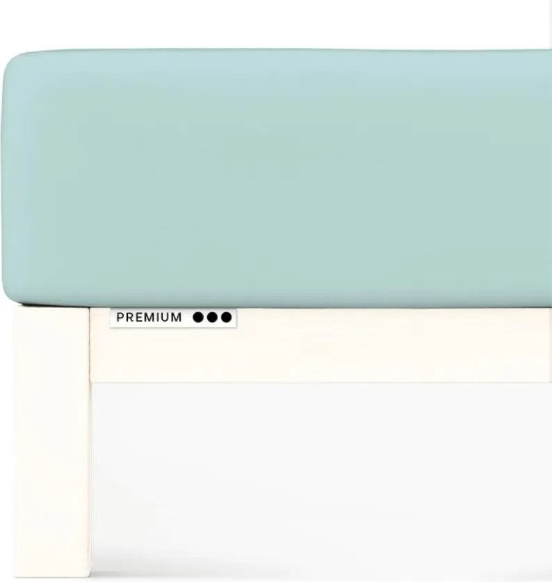 Schlafgut Premium lepedő 180x190-200x220 cm Petrol Light 435