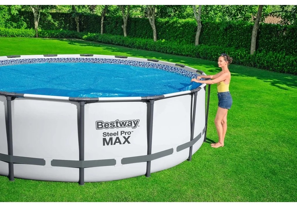 Bestway napvitorla kör alakú Flowclear medencéhez,átmérő 417 cm