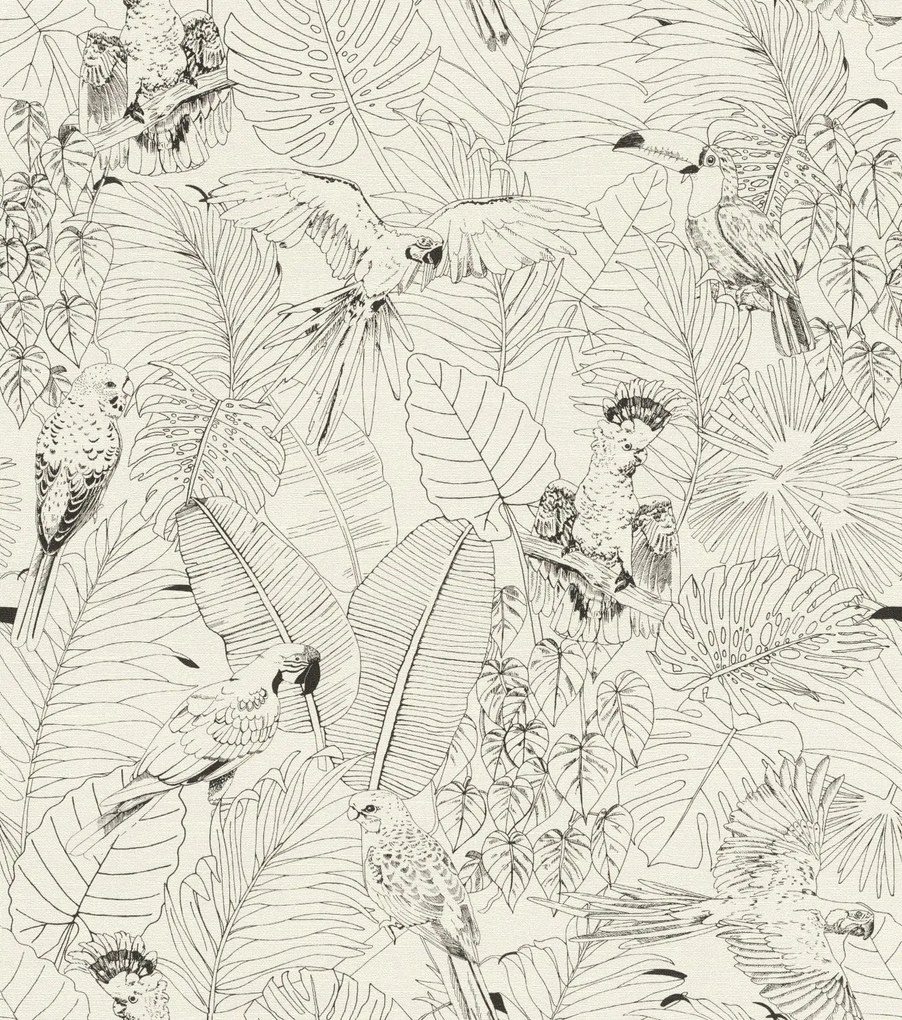 vinil tapéta rasch 447880 növényi motívum elegáns