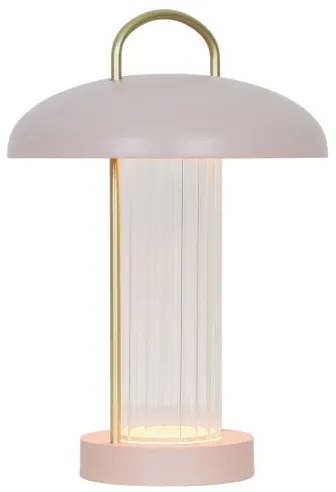 Nordlux - MIRANO LED/3W/3,7V tölthető, érintésvezérelt asztali lámpa, fényerőszabályozható, rózsaszín