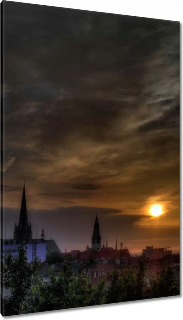 Festmények 80x120 A nap lenyugszik Horyzont