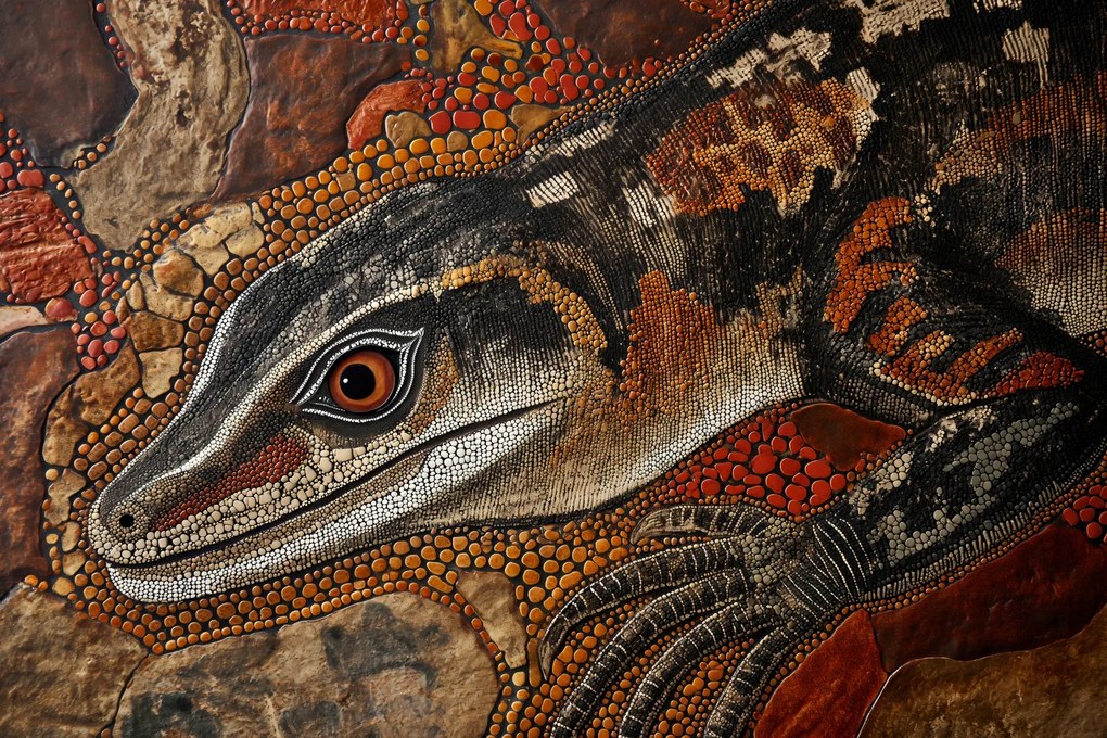 Poszter 45x30cm Gyíkszem