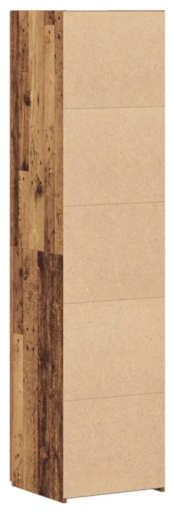 Magas Bútor Régi Fa 45x42.5x185 cm MDF