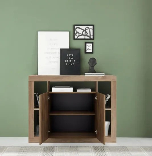 RIMINI komód, kétajtós – Mercure tölgy