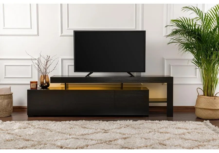 TV szekrény Beliz - Wood Black