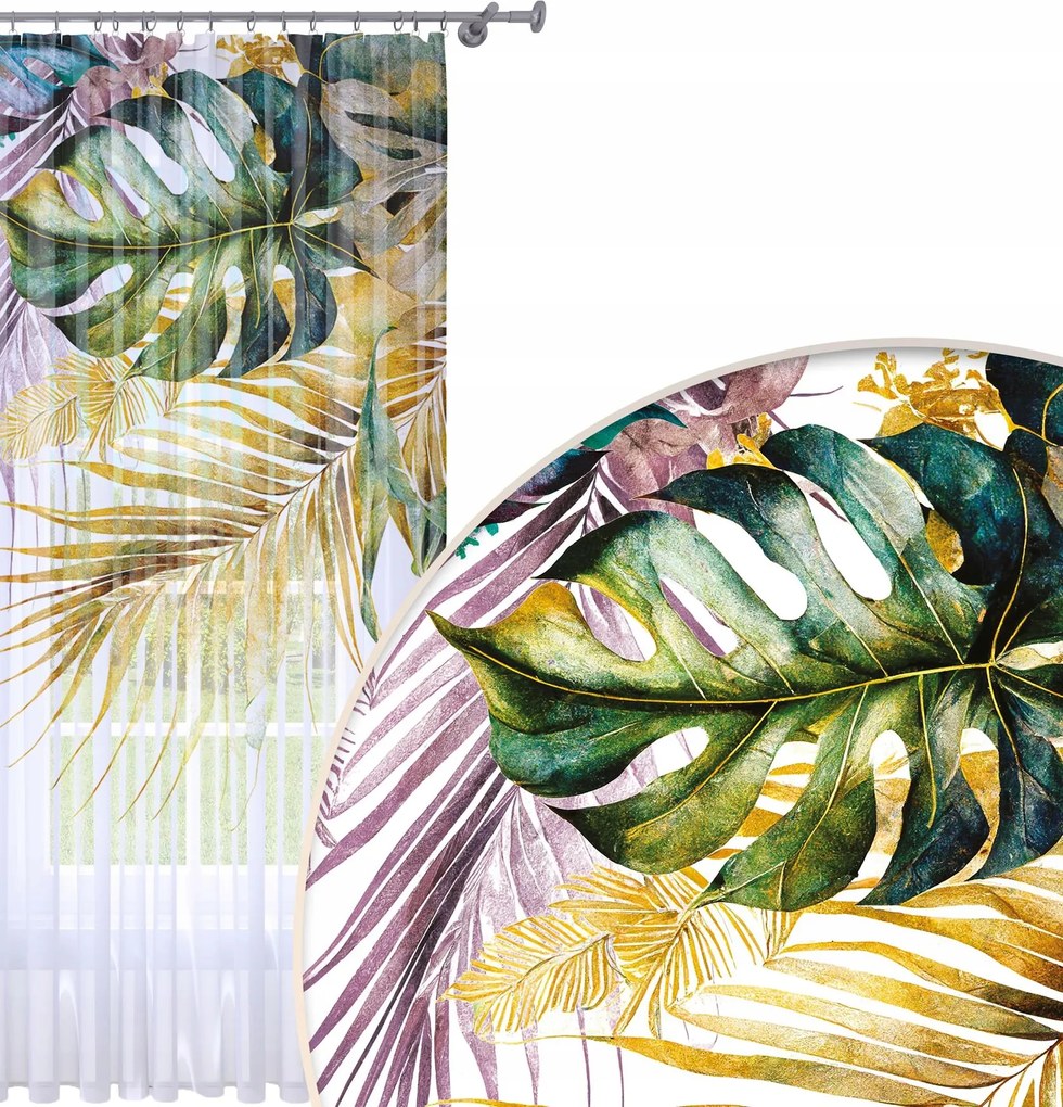 Függöny Kész 140x230 Fátyol Festett Béka Mintás 126