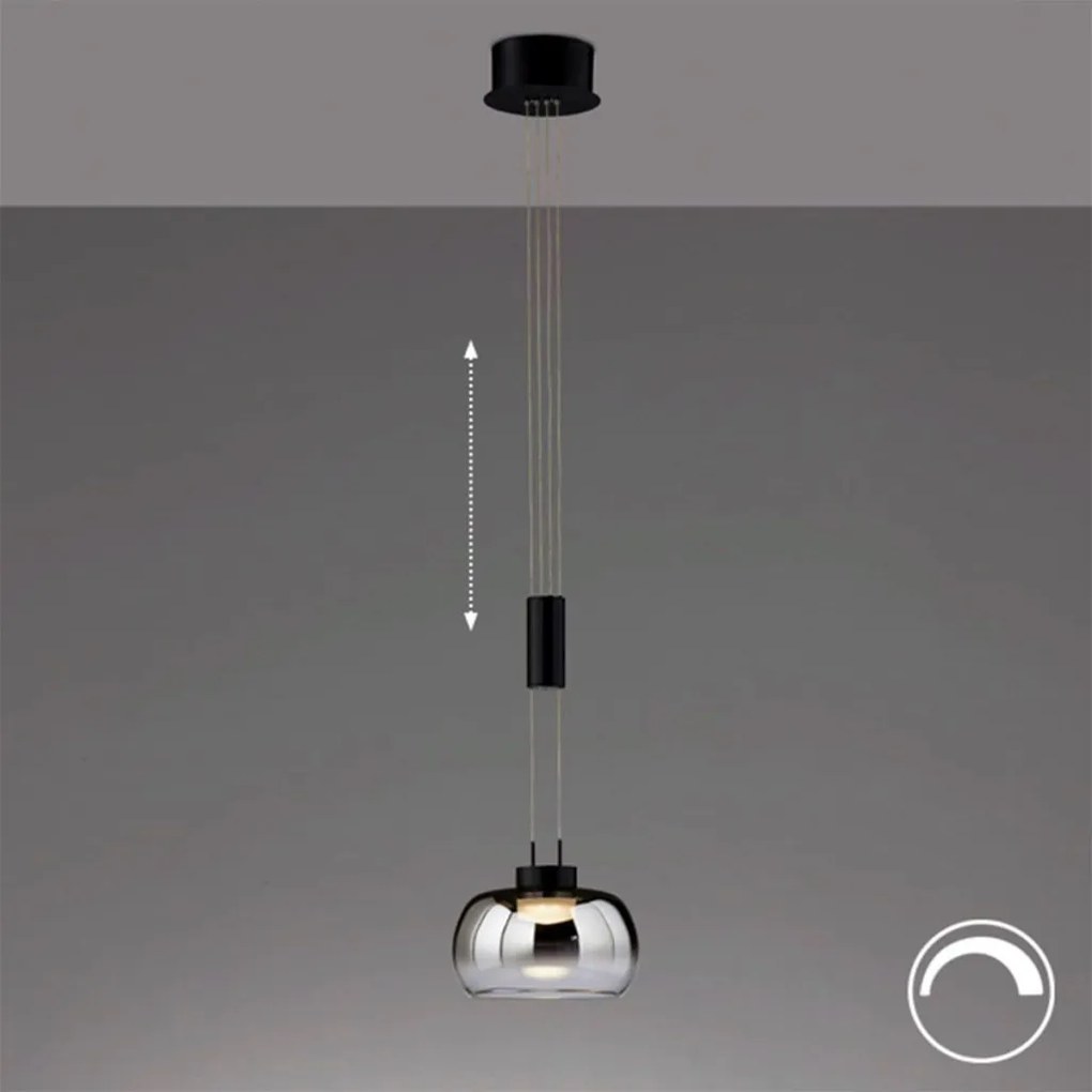FISCHER & HONSEL 60986 AROSA Modern Led Függesztett Lámpa Bézs, Fekete, Szürke LED IP20